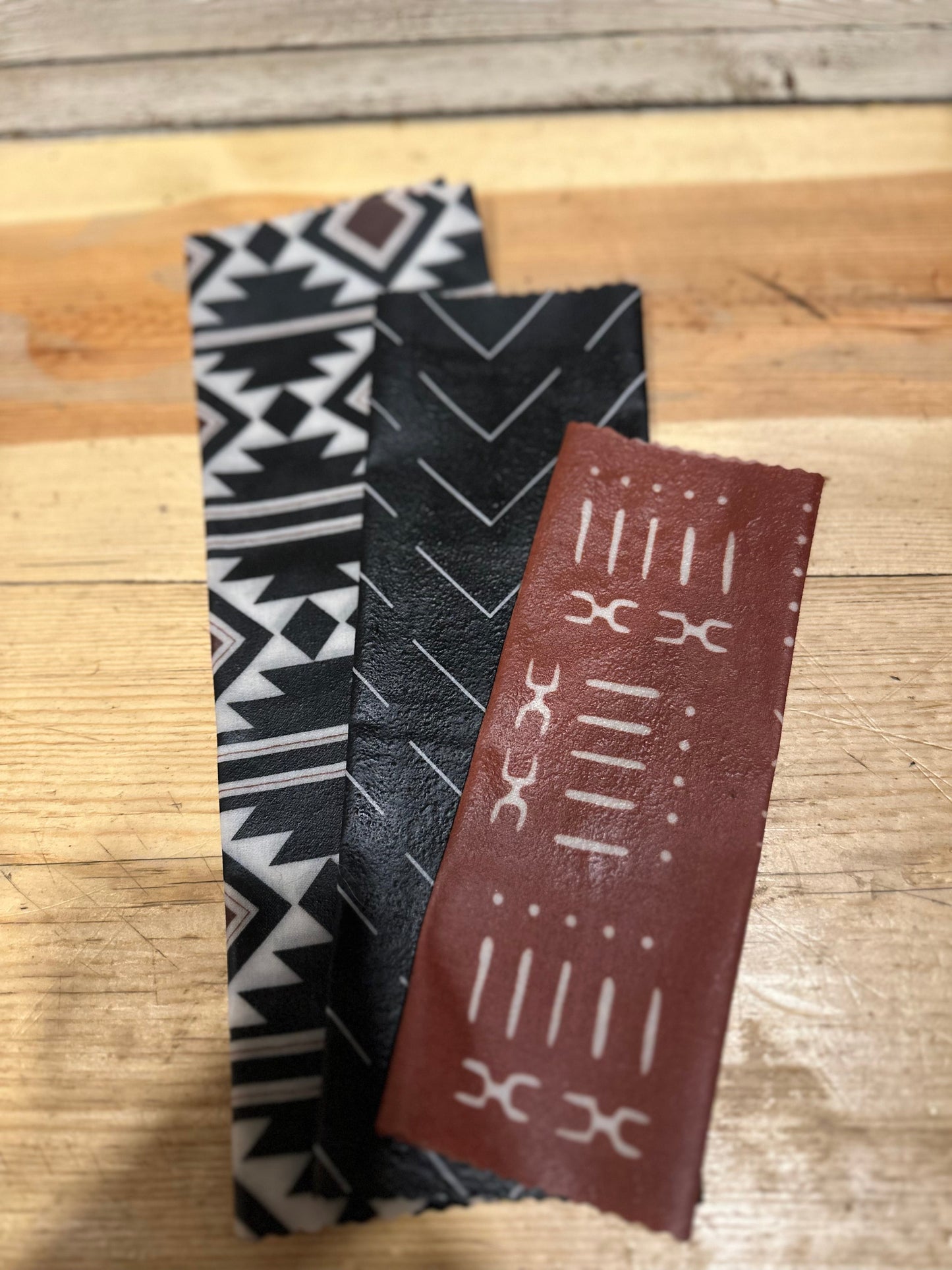Set of 3 Western Bees Wax Wraps