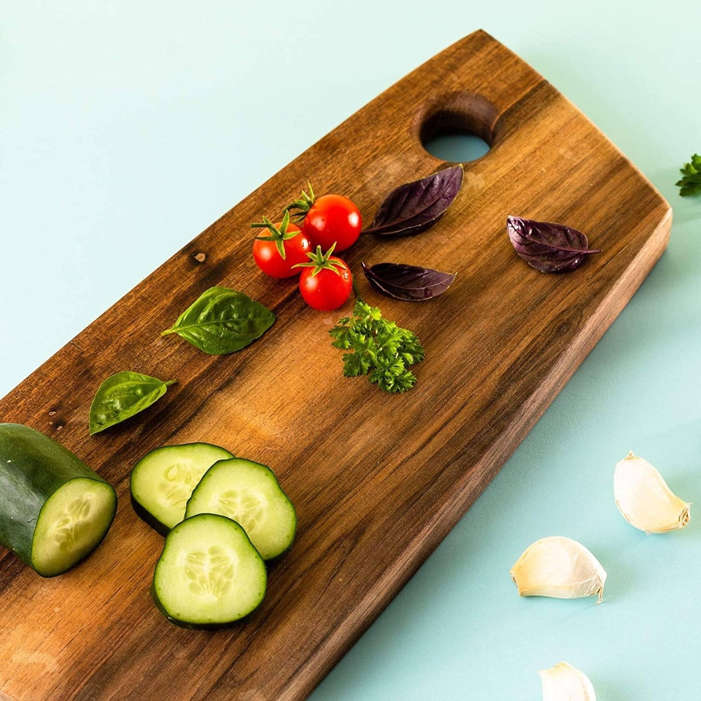 Wooden Cutting Board- Serving Board from Solid Wood Walnut