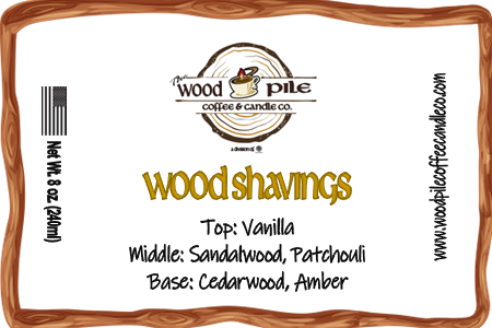 Woodshavings Candle