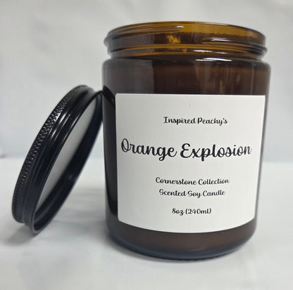 Orange Explosion Candle