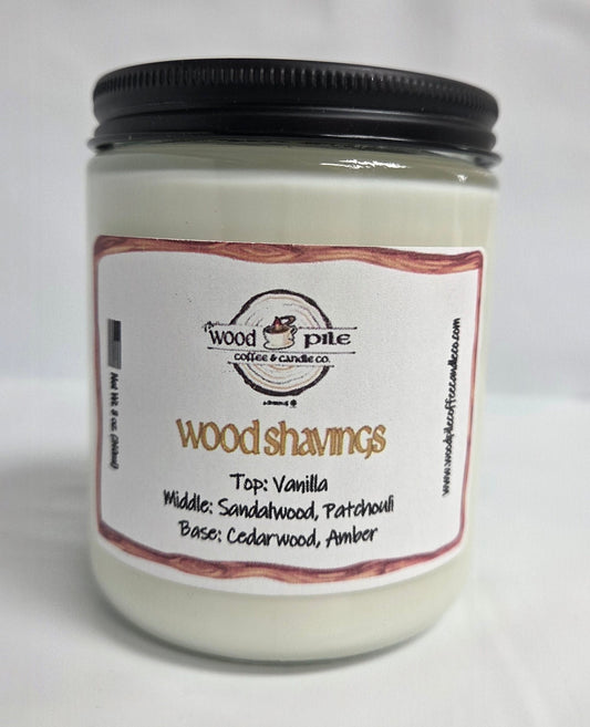 Woodshavings Candle