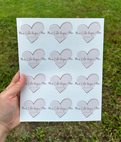 Custom Stickers Under 5 sheets!