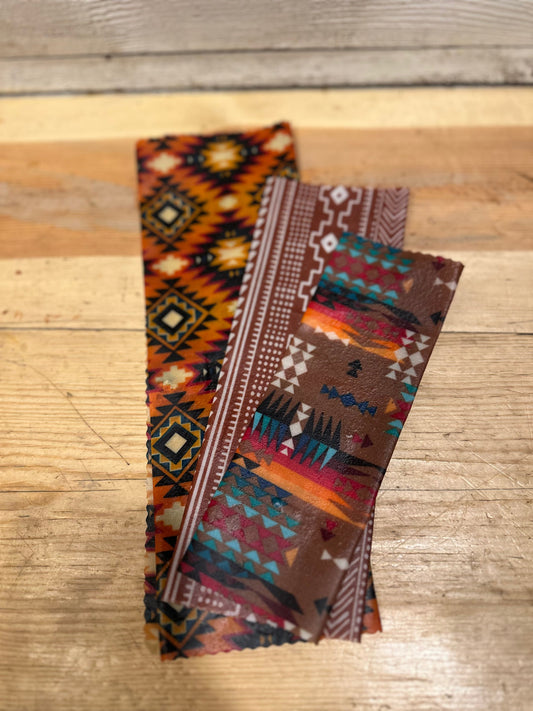Set of 3 Aztec Bees Wax Wraps