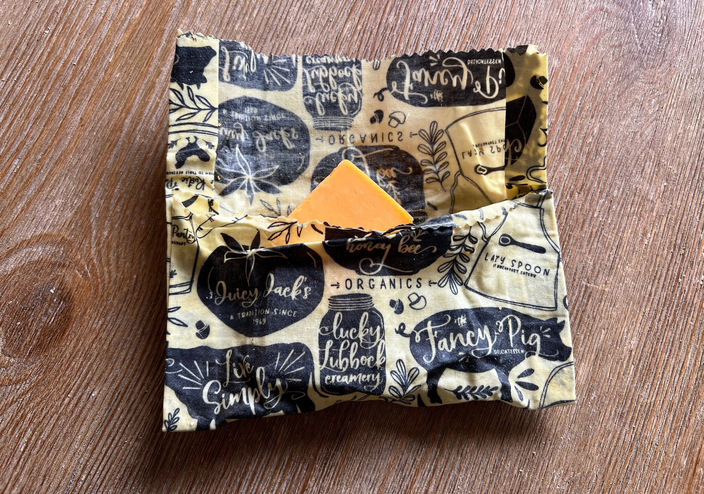 Set of 3 Farmhouse Bees Wax Wraps