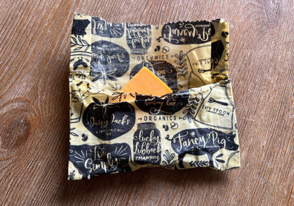 Set of 3 Farmhouse Bees Wax Wraps