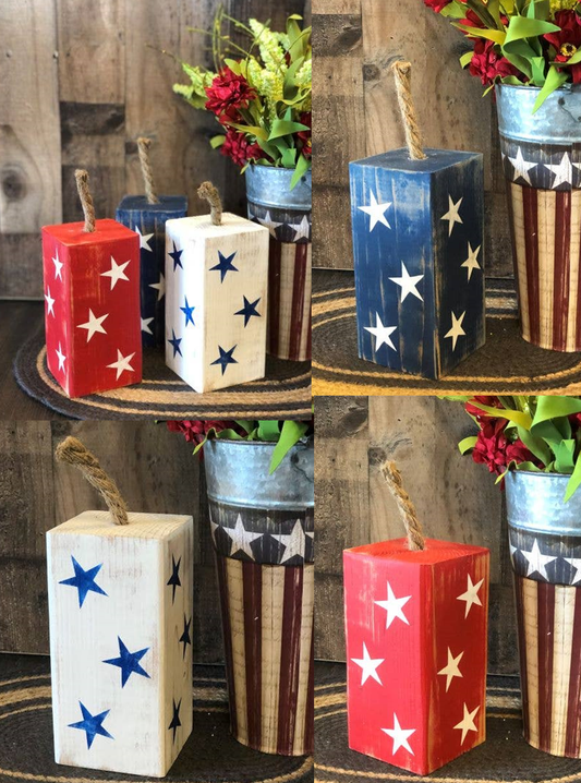 Rustic Wood Firecrackers