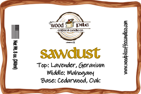 Sawdust Candle