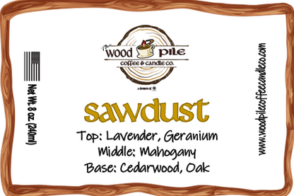 Sawdust Candle