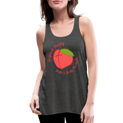 Inspired Peachy Women's Flowy Tank Top by Bella - deep heather