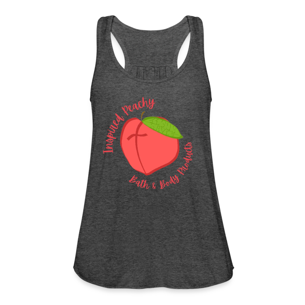 Inspired Peachy Women's Flowy Tank Top by Bella - deep heather