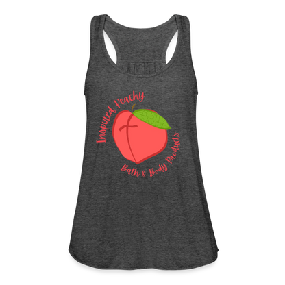 Inspired Peachy Women's Flowy Tank Top by Bella - deep heather