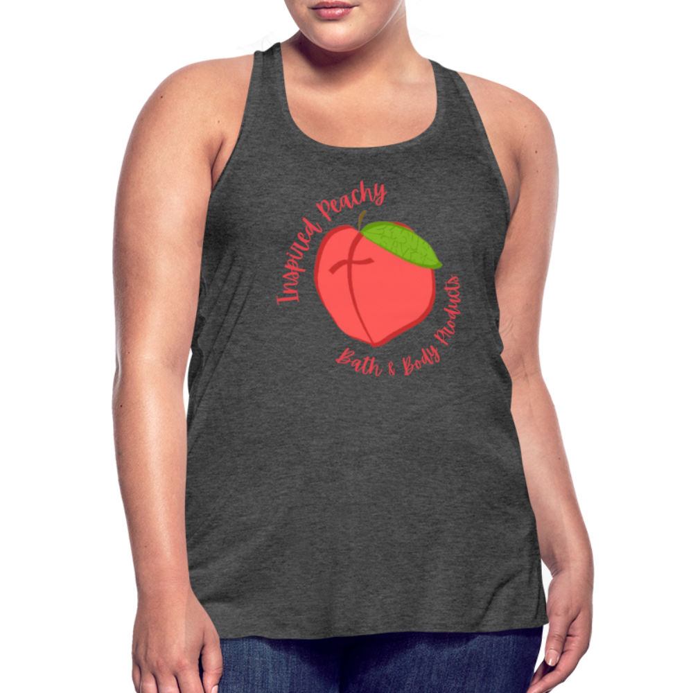 Inspired Peachy Women's Flowy Tank Top by Bella - deep heather