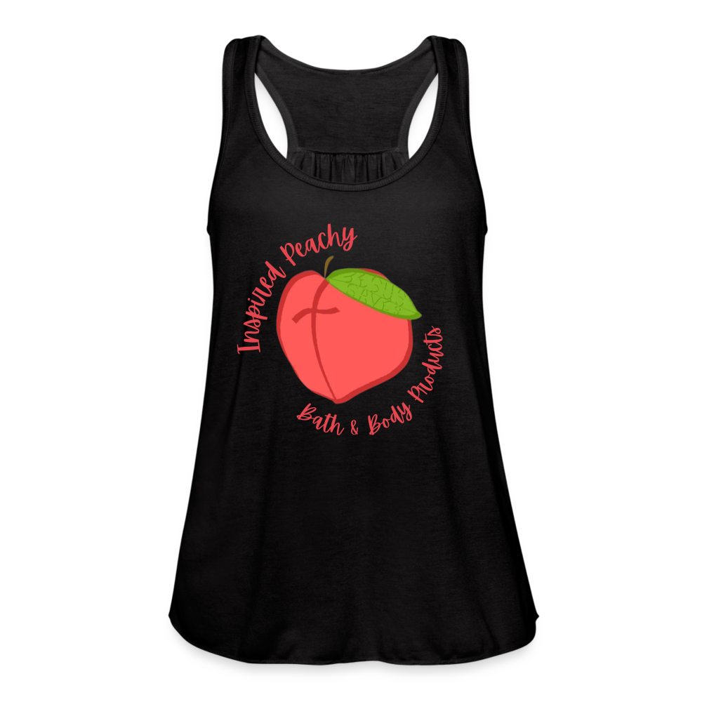 Inspired Peachy Women's Flowy Tank Top by Bella - black