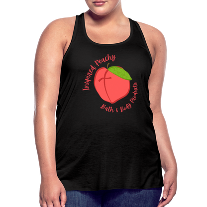 Inspired Peachy Women's Flowy Tank Top by Bella - black