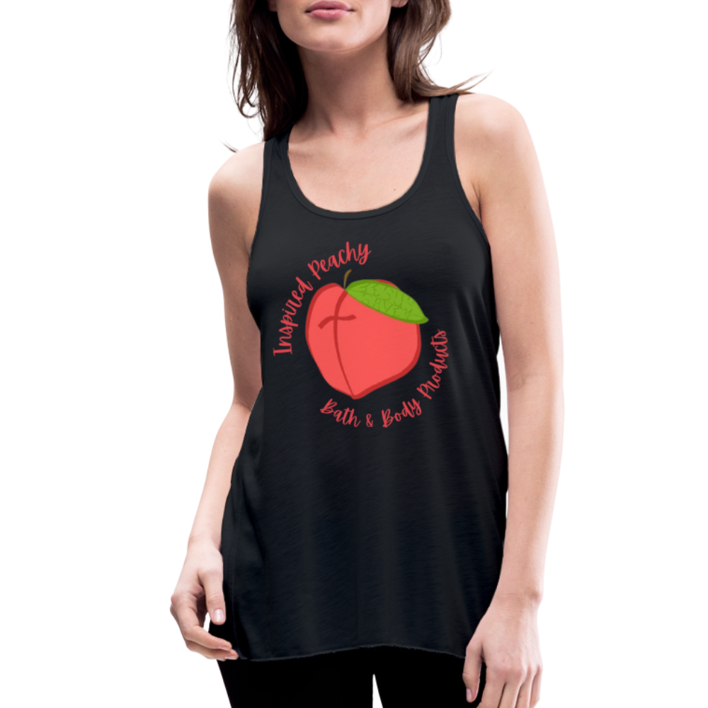 Inspired Peachy Women's Flowy Tank Top by Bella - black