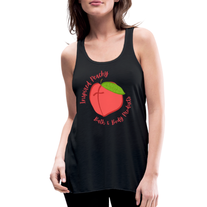 Inspired Peachy Women's Flowy Tank Top by Bella - black