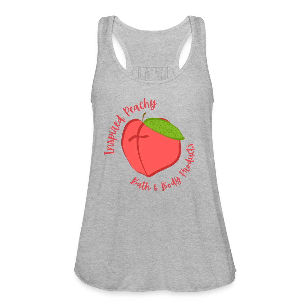 Inspired Peachy Women's Flowy Tank Top by Bella - heather gray