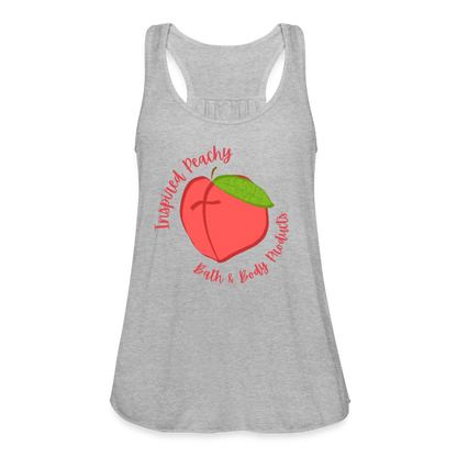 Inspired Peachy Women's Flowy Tank Top by Bella - heather gray