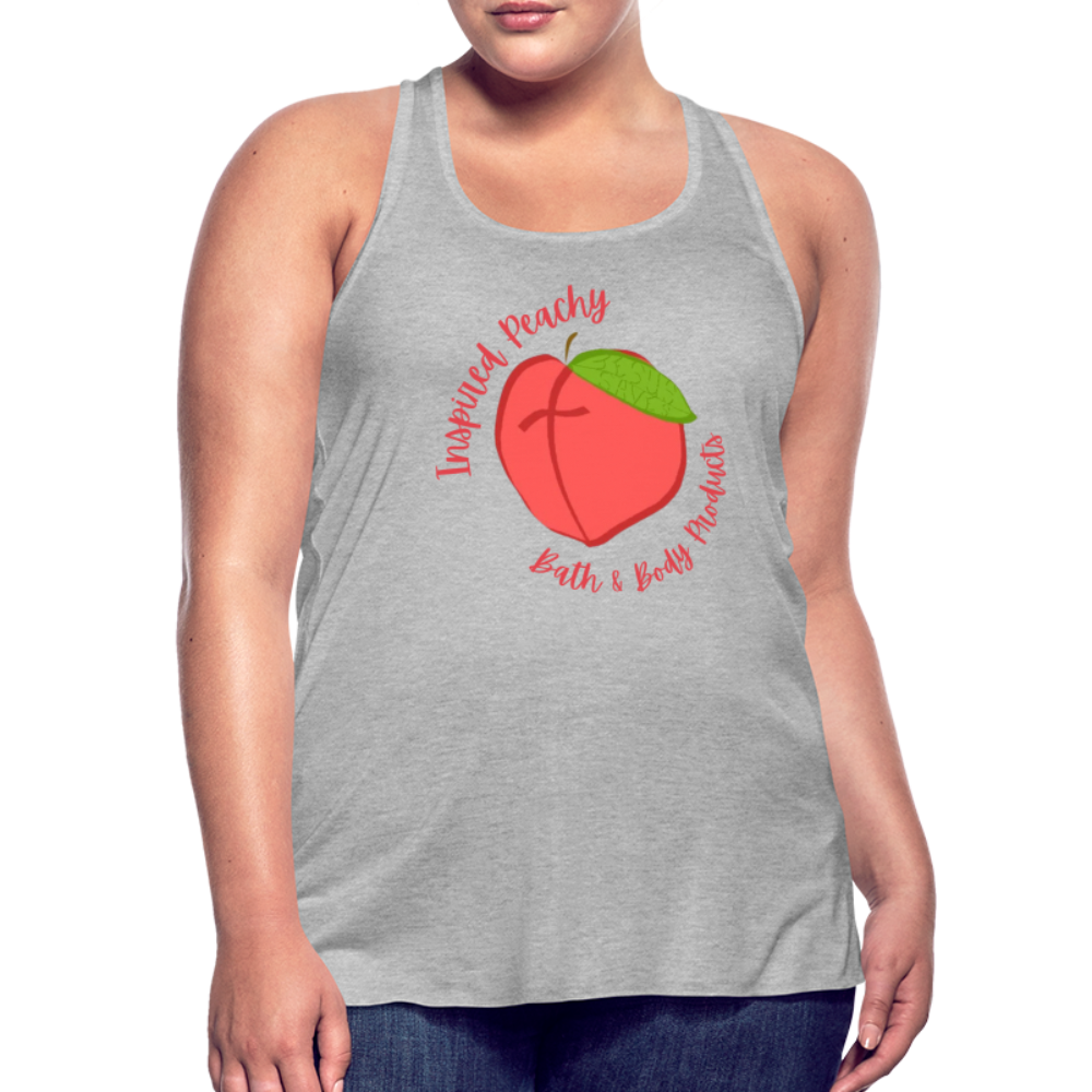 Inspired Peachy Women's Flowy Tank Top by Bella - heather gray