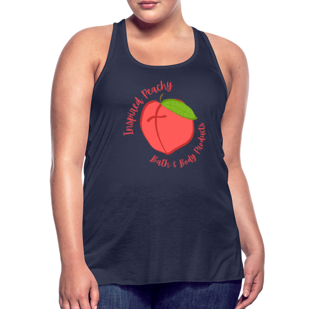 Inspired Peachy Women's Flowy Tank Top by Bella - navy