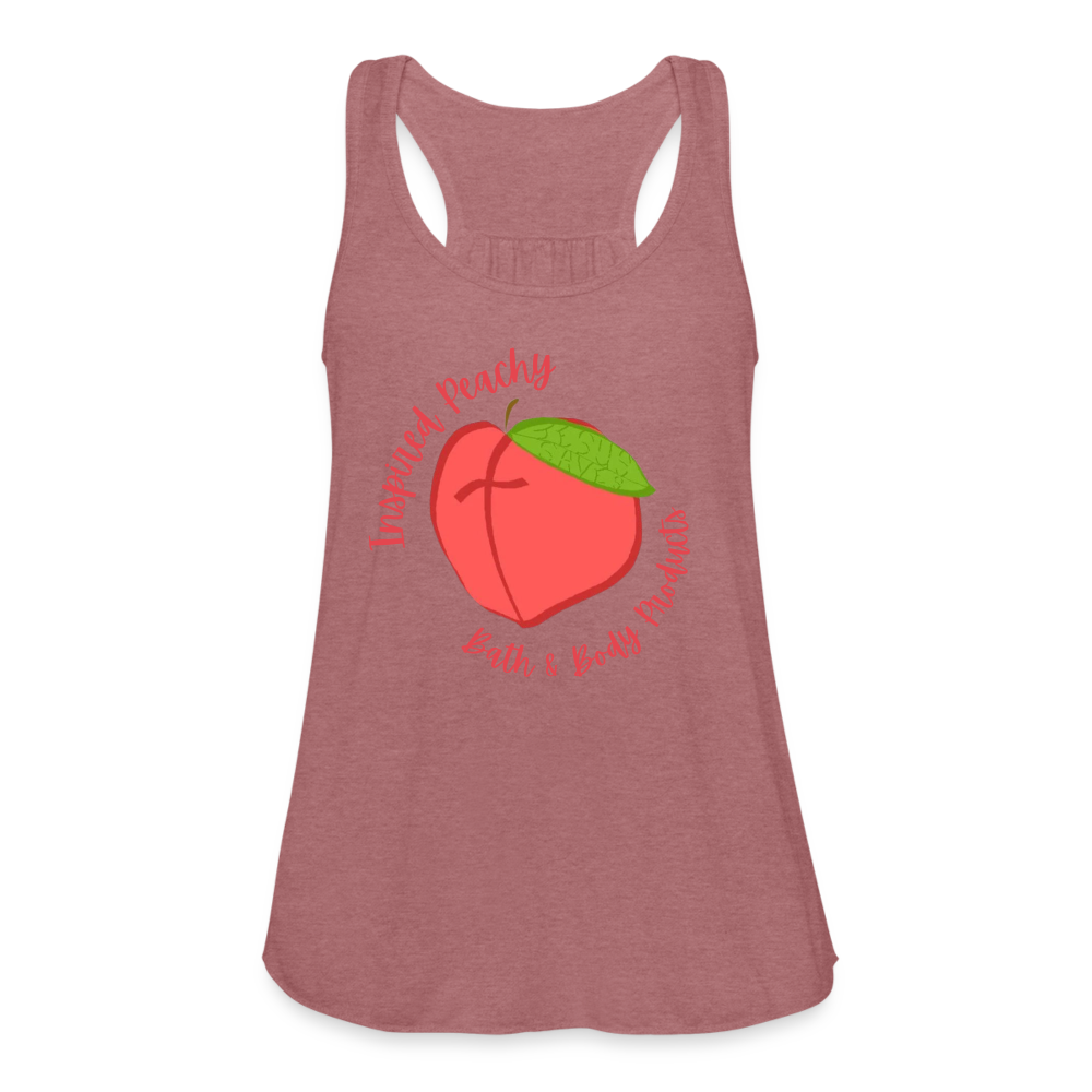 Inspired Peachy Women's Flowy Tank Top by Bella - mauve