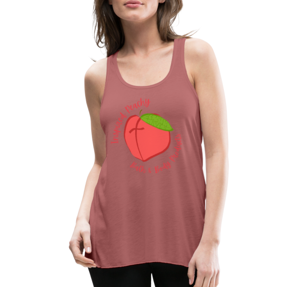 Inspired Peachy Women's Flowy Tank Top by Bella - mauve