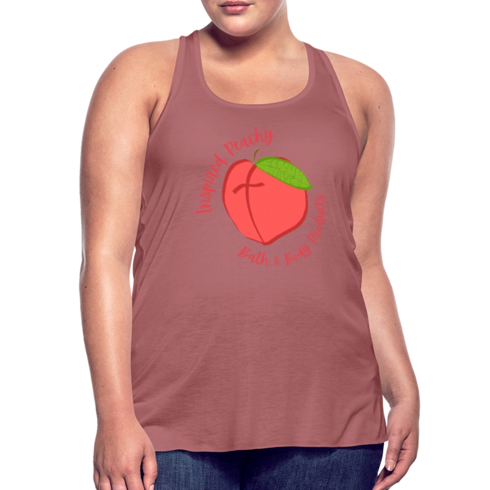 Inspired Peachy Women's Flowy Tank Top by Bella - mauve