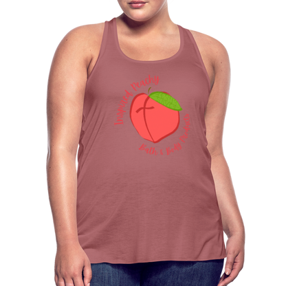 Inspired Peachy Women's Flowy Tank Top by Bella - mauve